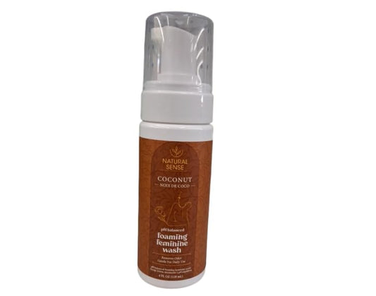 Natural Sense Coconut Foaming Feminine Wash, pH Balanced, 4 fl oz