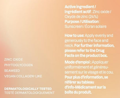 ATTITUDE Oceanly Tinted Shimmer Face Cream Stick with SPF 30, EWG Verified, Plastic-Free, Broad Spectrum UVA/UVB Protection with Zinc Oxide, Universal Tint, Unscented, 0.3 Ounce