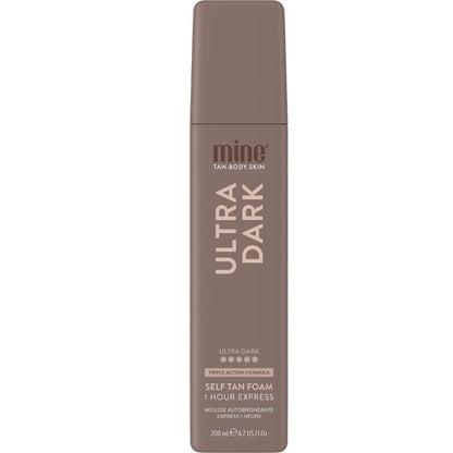 MineTan Dark Self Tanning Foams | Bronze Collection - Best Fake Tanner Mousse for a Deep Instant Bronzing Glow, 1 Hour Express, Face & Body, Ultra Hydrating Formula, Coconut Scented, 6.7 Fl Oz