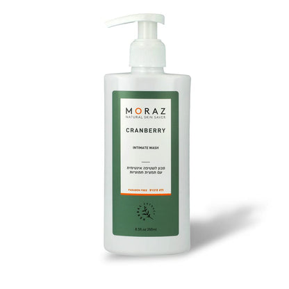 Moraz Intimate Wash For Women - Herbal Intimate Wash with Cranberry Extract and Lactic Acid, For Daily Use, 8.5 FL.OZ