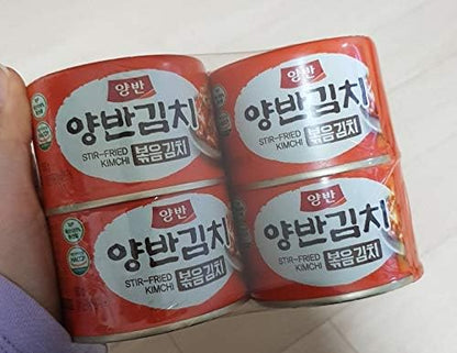 YangBan Stir Fried Kimchi Can Korean Kimchi(160g x 4ea)
