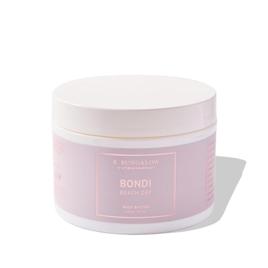 The Beachwaver Co. B. Bungalow Bondi Beach Day Body Butter | Full Size (8 Fl Oz) | Made with Cloudberry Seed Oil, Vegan Squalane and Hyaluronic Acid | Caribbean Coconut & Mexican Vanilla Orchids