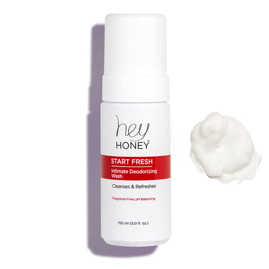 Hey Honey Skin Care Feminine Wash pH Balanced Odor Control Fragrance Free 5 Oz