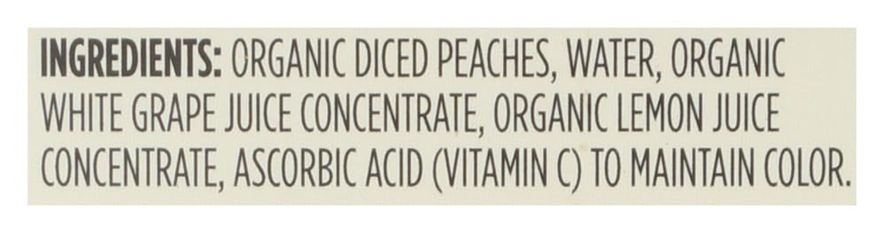 365 by Whole Foods Market, Organic Diced Peaches, 16 Ounce