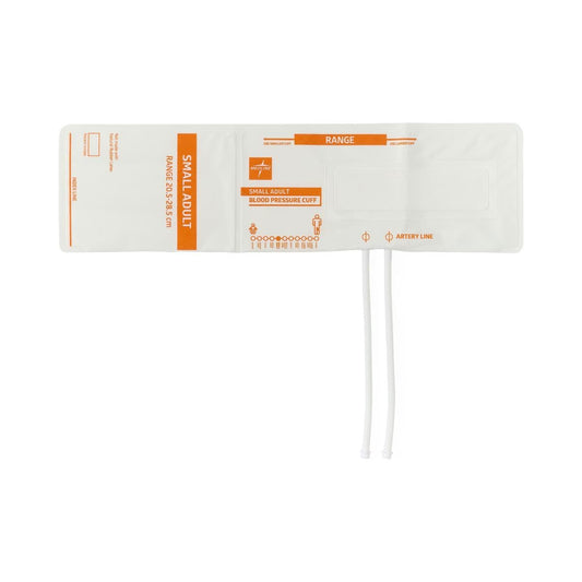 Disposable Soft Cloth 2-Tube Blood Pressure Cuff with Marquette Connector, Small Adult,5,Bag,MDS9922MQ