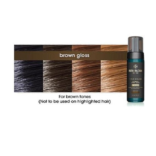 Rita Hazan Ultimate True Color Shine Gloss - Boost Hair Color with Healthy Hair Shine - Glazy Hair Treatment - New Package Design - 5 oz. Brown Hair Gloss