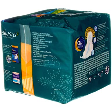 Always Ultra Thin Pads with flex wings , 14 count pack