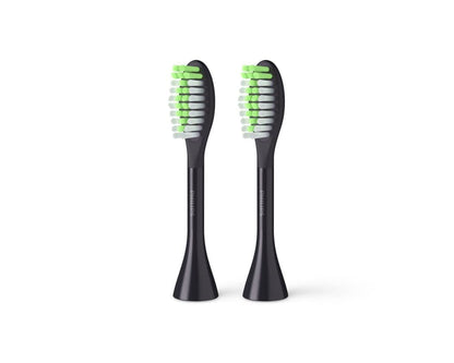 Philips One by Sonicare 2pk Brush Heads, Black BH1022/06