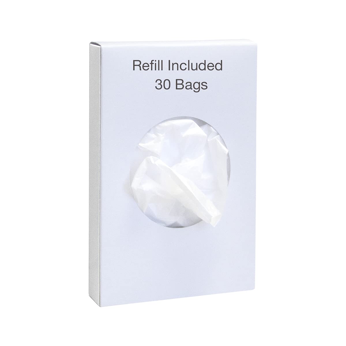 Feminine Hygiene Disposal Bag Dispenser with Refill Bags – Sanitary Napkin & Tampon Disposal System for Restrooms – White