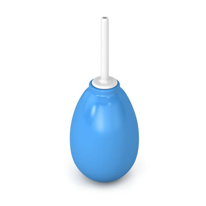 Flents Reusable Rectal Syringe Bulb, 8 oz Enema & Douche Kit for Gentle Cleansing, Latex-Free Personal Hygiene Tool with Soft Detachable Nozzle, Easy to Clean for Home or Travel Use, Blue
