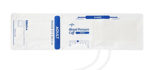 Disposable Soft Cloth 2-Tube Blood Pressure Cuff with Screw Connector, Adult Long,100,Case,MDS9923DMLCS