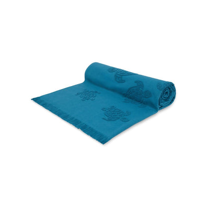 Vilebrequin Jacquard Turtles Fouta Peacock