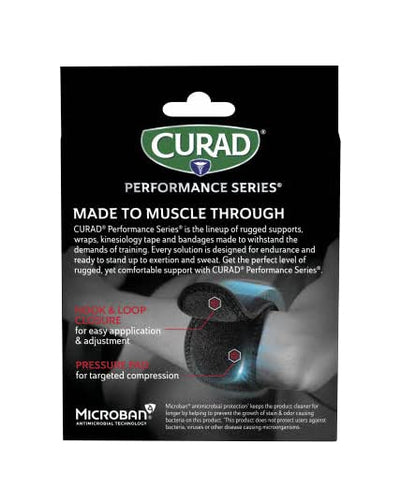 CURAD Performance Series Elbow Support, Dual Wrap-Around Strap, Universal, 1 Each