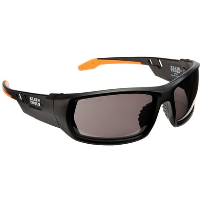 Klein Tools 60164 Safety Glasses, Professional PPE Protective Eyewear with Full Frame, Scratch Resistant and Anti-Fog, Gray Lens