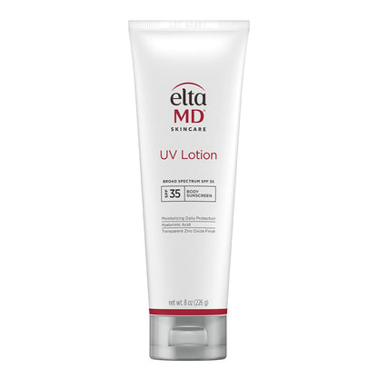 EltaMD UV Lotion Body Sunscreen, SPF 30+ Sunscreen, Body Lotion with SPF Made with Zinc Oxide and Hyaluronic Acid, 8.0 oz Pump