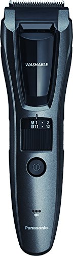 Panasonic Hair and Beard Trimmer, Men's, with 39 Adjustable Trim Settings and Two Comb Attachments for Beard and Hair, Corded or Cordless Operation, ER-GB60-K, Black