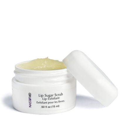 NassifMD Vanilla Lip Sugar Scrub, Moisturizer and Exfoliator, Vanilla Lip Scrub, Exfoliating Lip Scrub with Jojoba Oil, 0.50 oz