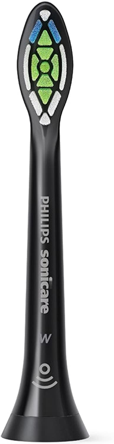 Philips Sonicare Optimal Whitening Black BrushSync Heads (Compatible with All Philips Sonicare Handles), 4 Pack