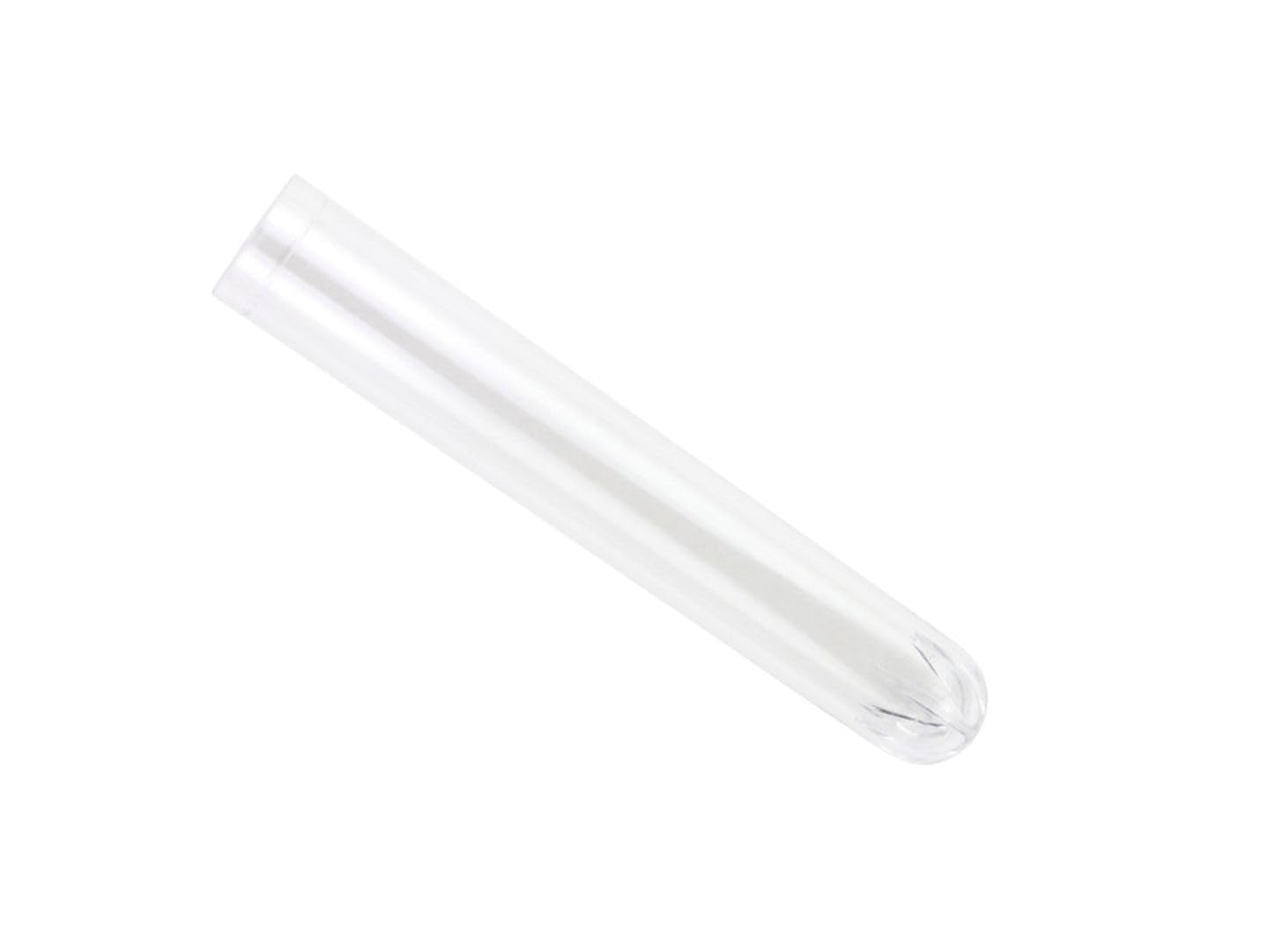 Caplugs Evergreen 214-2070-010 General Purpose Test Tubes TT Series, 17mm (D) x 100mm (H), 16 mL, Polystyrene, Laboratory Testing, Clarity, Mild Acid, Transparent, Natural, Pack of 250 (99192921)
