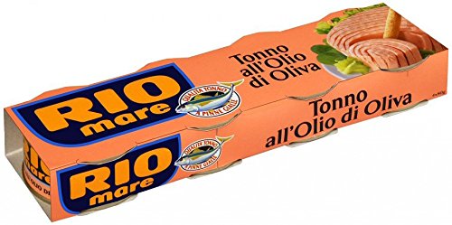 Rio Mare: Tuna Fish in Olive Oil, Yellowfin Tuna Quality - 80g (2.82oz) Cans (Pack of 24, 4.23lb Total)