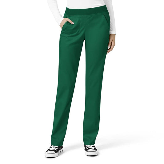 WonderWink Womens Knit Waist Cargo Medical Scrubs Pants, Hunter, X-Small Petite US