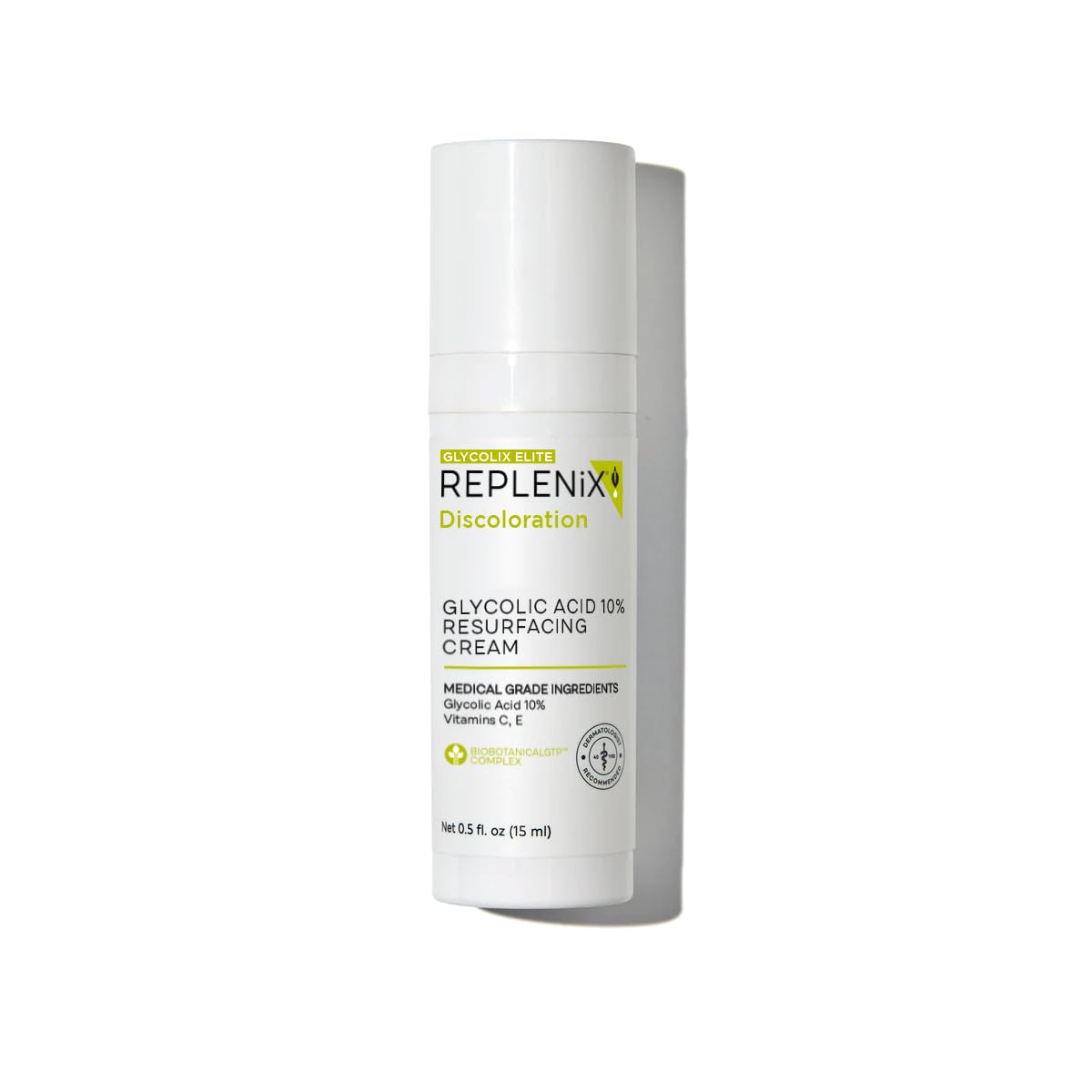 Replenix Glycolic Acid Resurfacing Cream, Hydrating & Lightweight Medical-Grade Exfoliating Face Moisturizer for Skin Discoloration (0.5 fl oz)