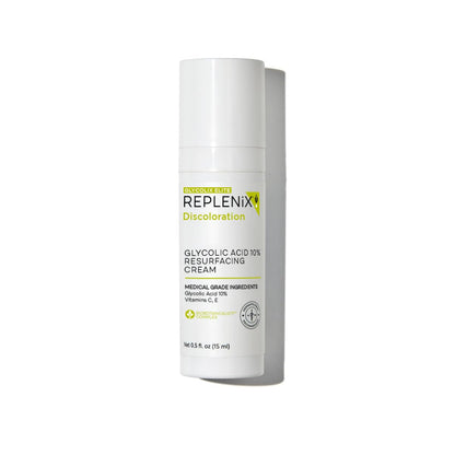 Replenix Glycolic Acid Resurfacing Cream, Hydrating & Lightweight Medical-Grade Exfoliating Face Moisturizer for Skin Discoloration (0.5 fl oz)