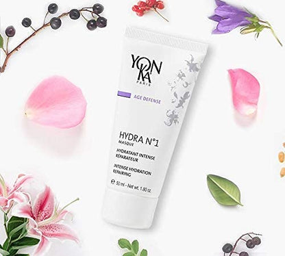 Yonka Hydra No. 1 Masque | Hydrating Face Mask with Vitamin C and Aloe Vera | Overnight Anti-Aging Treatment | For Normal to Dry Skin | Paraben-Free | 1.80 oz