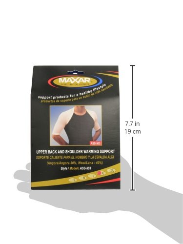 MAXAR Angora Upper Back and Shoulder Warming Support Brace Wrap, XL
