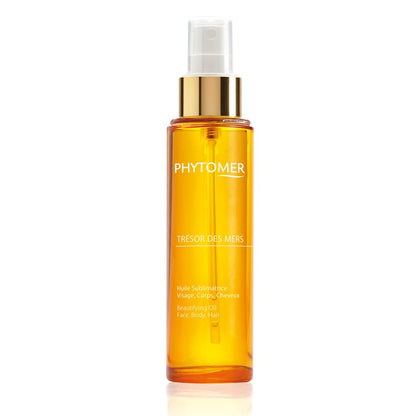 Phytomer Trésor Des Mers Hydrating Oil for Face, Body, and Hair | Moisturize, Nourish, Protect Skin & Hair | Hydrating Dry Oil Mist | Illuminating Beauty Elixir for Glowing Skin | 100 ml