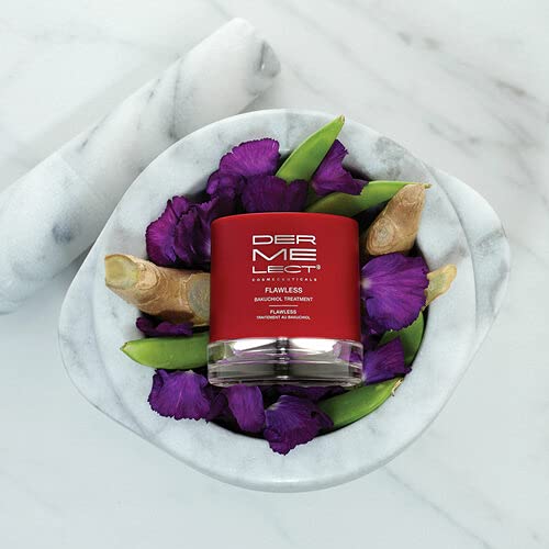 Dermelect Flawless Bakuchiol Treatment- Sensitive Skin Moisturizer, Phyto Retinol, Natural Retinol Alternative, Gentle, Vegan, Gluten Free, For Fine Lines & Wrinkles, Dryness, Sun Damaged Skin 1 oz