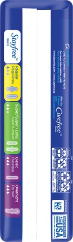 Stayfree Reg Maxi Pad c Size, 24 Count (Pack of 1), Regular