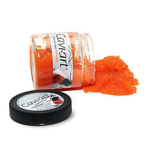 Caviart Award-winning VEGAN Seaweed Caviar 3.5 oz (ORANGE)
