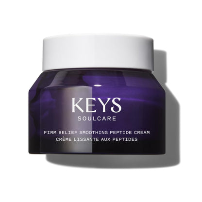 Keys Soulcare Firm Belief Smoothing Peptide Cream, Helps Reduce Fine Lines for Smooth, Plump & Ultra Hydrated Skin, Vegan, Cruelty Free, 1.7 Oz (50ml)