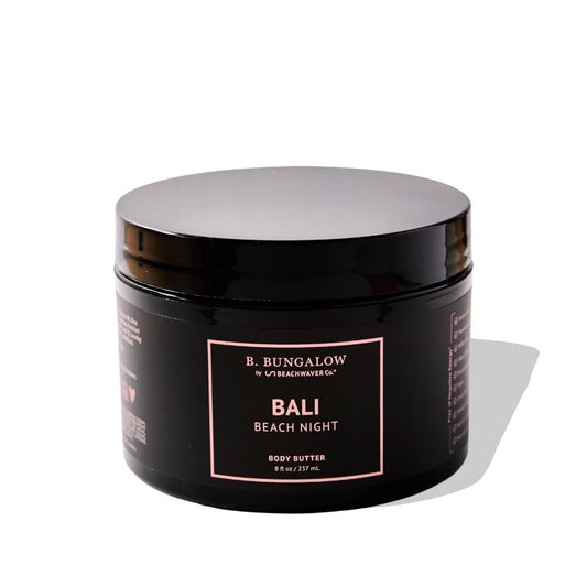 The Beachwaver Co. B. Bungalow Bali Beach Night Body Butter | Full Size (8 Oz) | Cloudberry Seed Oil, Vegan Squalane and Hyaluronic Acid | Sandalwood, Hawaiian Coconut & Tahitian Vanilla