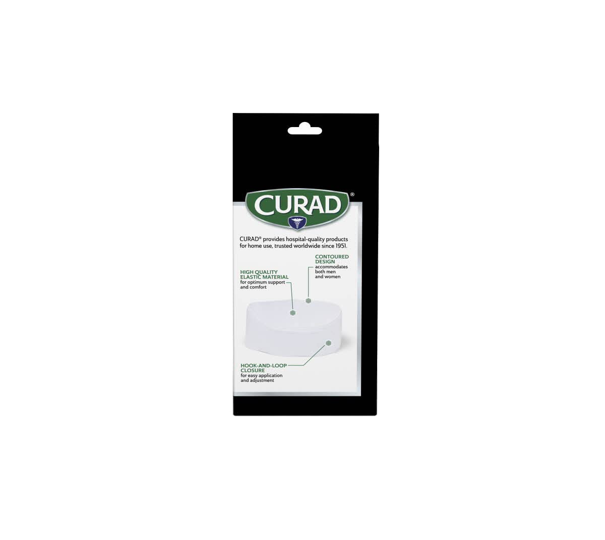 CURAD 6 in Universal Elastic Rib Belt, Adjustable Compression Wrap for Men and Women, Breathable Support for Broken, Bruised or Injured Ribs, Comfortable Fit for Everyday Wear, Fits 28" - 50" Around Ribs, Unisex, 1 Count