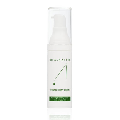 DR. ALKAITIS Organics Day Crème - Natural Moisturizer with Sacha Inchi & Omega-3 - Protective Daily Face Cream (30ml/1oz)