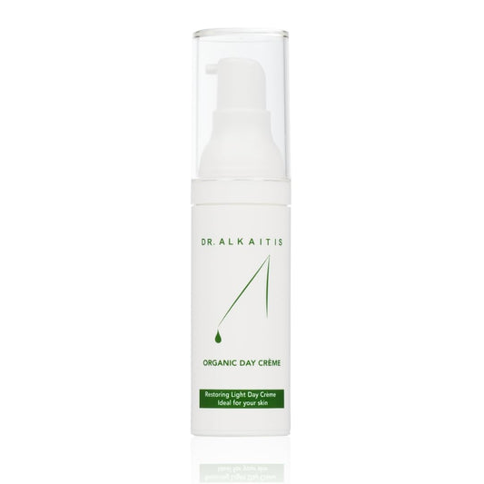 DR. ALKAITIS Organics Day Crème - Natural Moisturizer with Sacha Inchi & Omega-3 - Protective Daily Face Cream (30ml/1oz)
