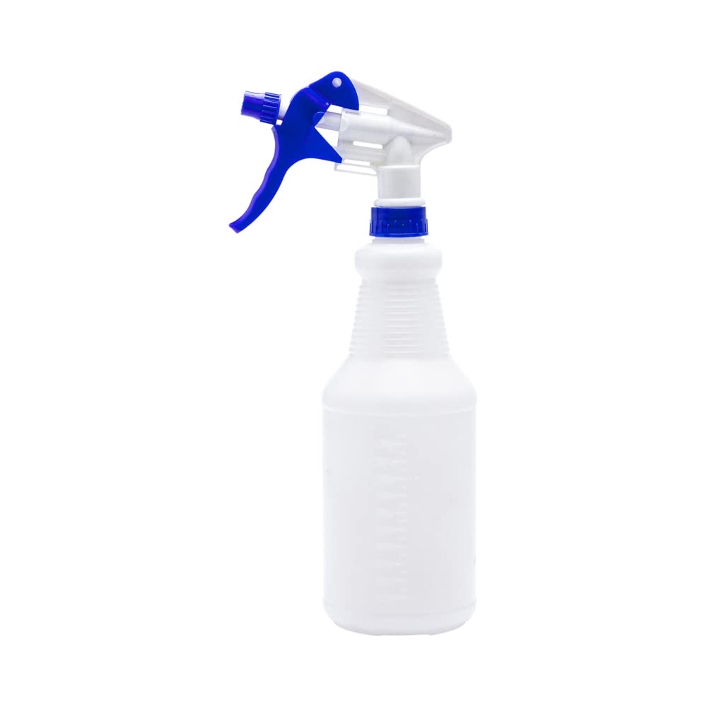 Restaurantware-25 Ounce Cleaning Spray Bottles, 1 Refillable Spray Bottles - With Measurements, Mist And Stream Mode, Blue Plastic Solution Bottles, Leak-Resistant, For Home And Commercial Use