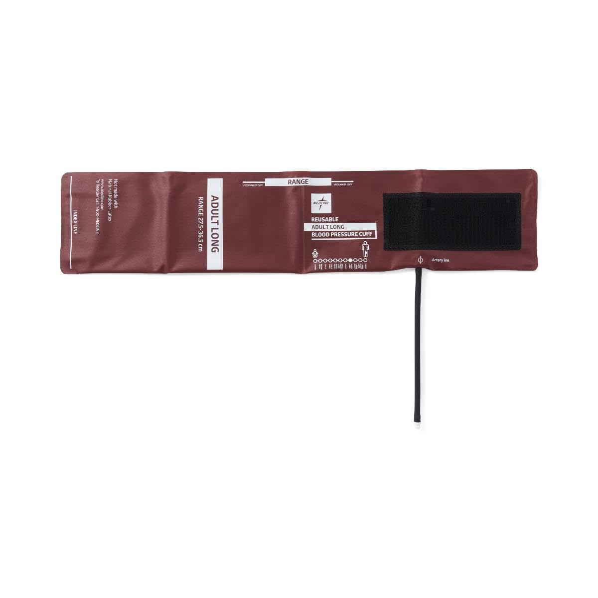 Reusable 1-Tube Blood Pressure Cuff with Screw Connector, Adult Long,5,Bag,MDS9913DMLRE