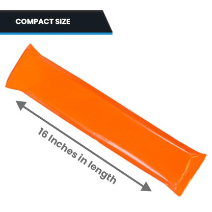 Primacare IS-5116 3-Pack, Padded Wood Splint with Vinyl Casing for Fractured Limbs, Full Arms, Legs, Universal Waterproof Medical Splints for First Aid and Emergency Support, 16", Orange