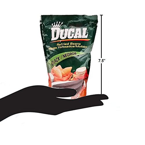 Ducal Refried Black Beans 14.1oz / 400grs Frijoles Negros Volteados (3 Pack)
