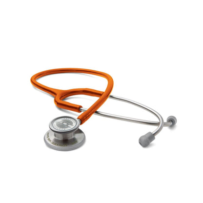 ADC Adscope 608 Convertible Clinician Stethoscope with Tunable AFD Technology, Adult Diaphragm and Adult Bell or Pediatric Diaphragm, 31 inch Length, Orange