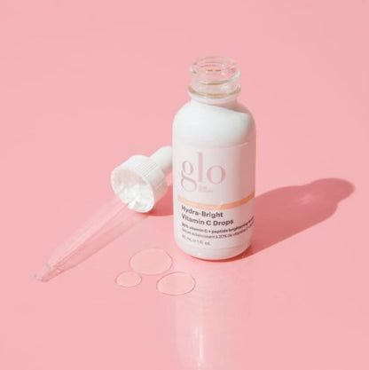 Glo Skin Beauty Hydra-Bright Vitamin C Drops - 20% Vitamin C + Peptide Brightening Serum - Formerly Daily Power C+ Serum