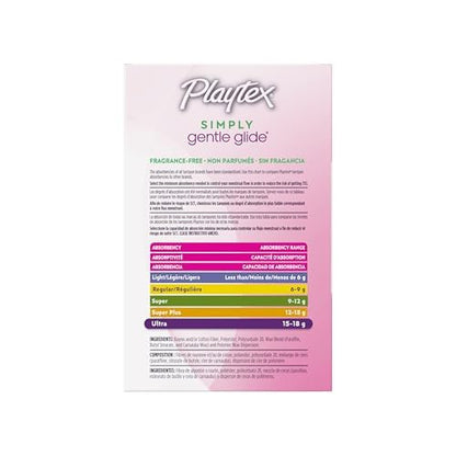 Playtex Gentle Glide Tampons Unscented Ultra Absorbency 36 Count (Pack of 3)