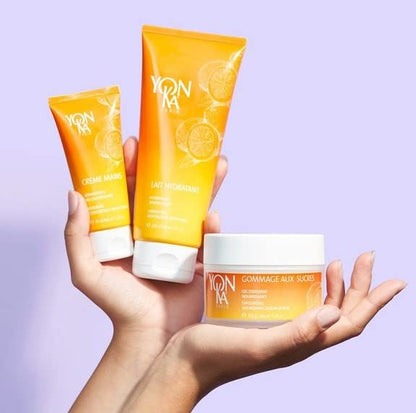 Yon-Ka Sweet Orange Body Milk, Lightweight Body Moisturizer with Vitamin E to Repair Skin, Natural Almond and Coconut Oils Hydrate Dry Arms and Legs (200ml)