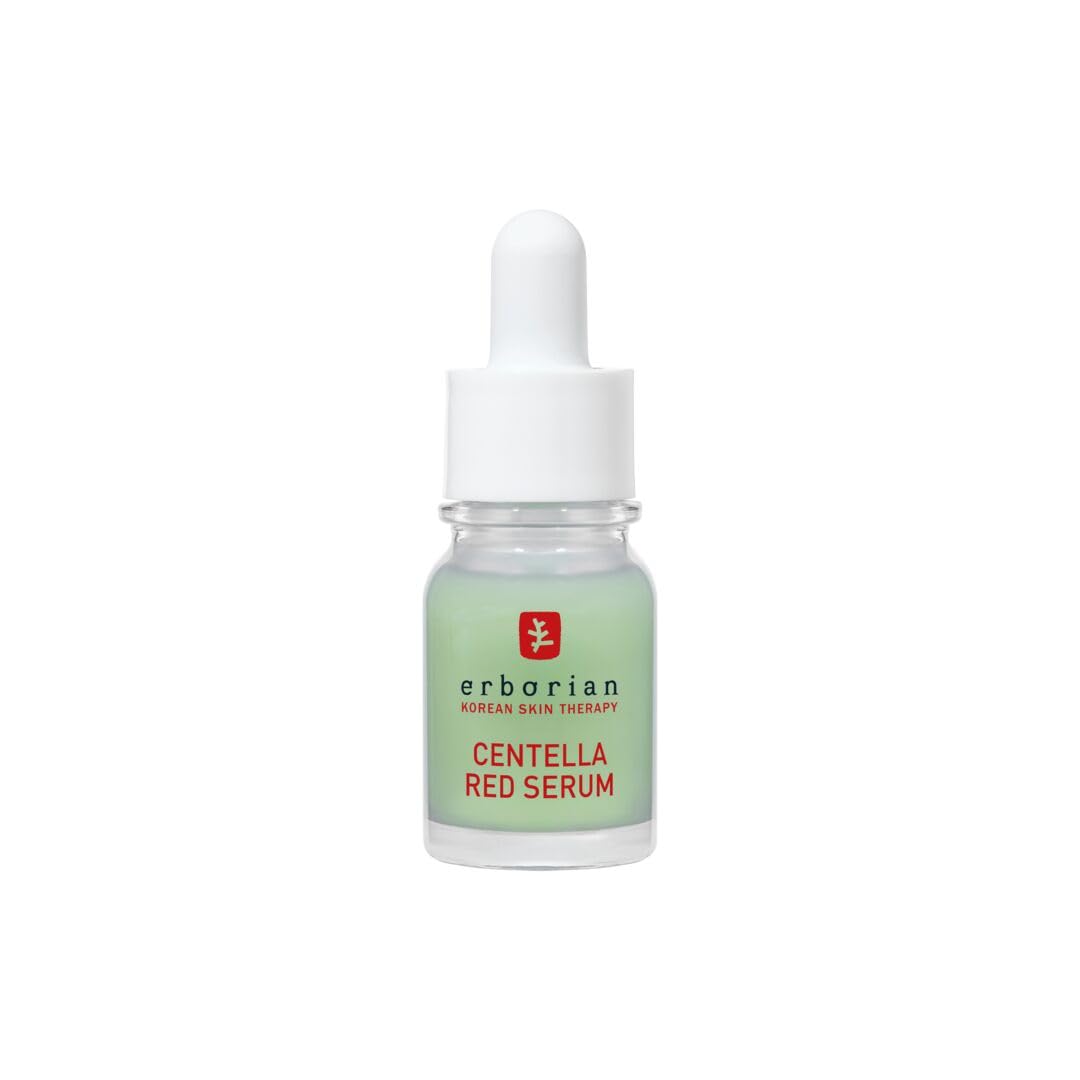 Erborian Red Serum, Daily Hydrating & Soothing Redness Treatment for Sensitive Skin, Lightweight Barrier Support with Centella, Korean Skincare