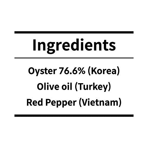 Otter Kingdom Premium Smoked Oysters with Red Chili Pepper in Pure Olive Oil, 3-Ounce (Pack of 12)
