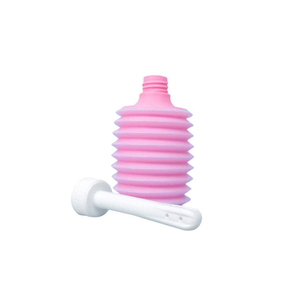 LS-Enema Bulb Syringe, Enema Cleanser& Vaginal Douche 200ml Capacity for Personal Health GYNECOLOGICAL Scrubber (Pink)