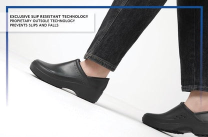 LILA Women's Slip-Resistant Work Clogs - Comfortable, Non-Slip Slip-On Work Shoes for Women in Food Service, Hospitality, Maintenance & More - Kelsey